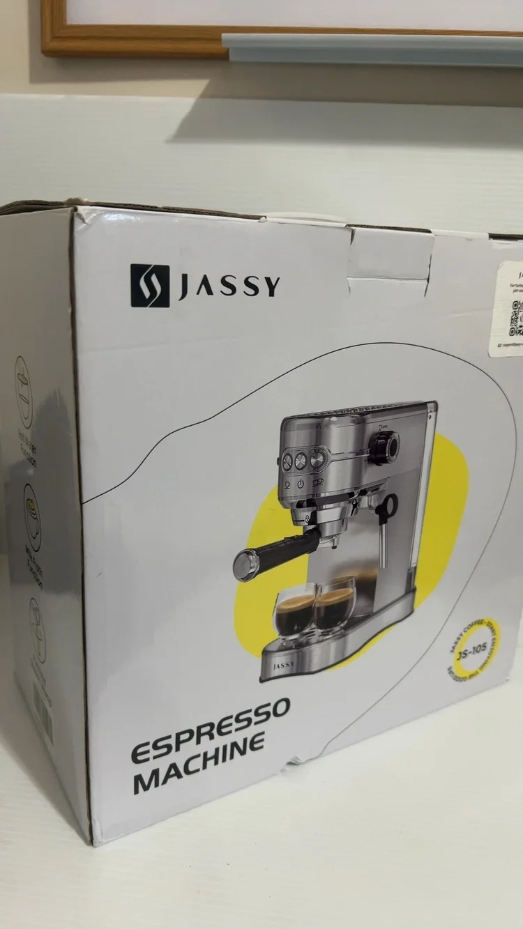Jassy Stainless Steel Espresso Machine JS-105 Silver New